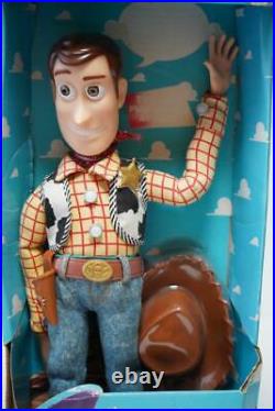 Disney Pixar Toy Story Woody Poseable Talking Pull-string Doll First Edition