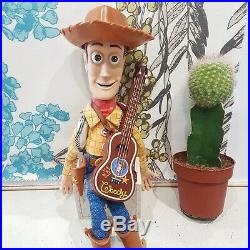 Disney Pixar Toy Story Woody Talking (Pull string) Doll with Guitar Hasbro 2005