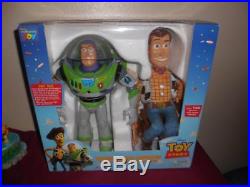 Disney Pixar Toy story interactive Buzz Lightyear and Woody dolls MIB