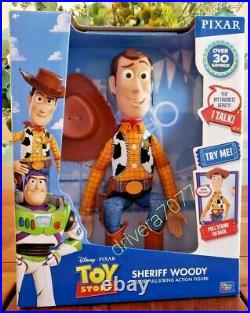 Disney Pxar SHERIFF WOODY Interactive Talking Action Figure 15 Inch, NIB