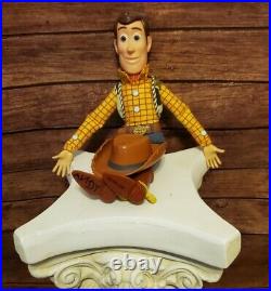 Disney Store Pixar Toy Story Sheriff Woody 15 Pull String Talking Doll With HAT