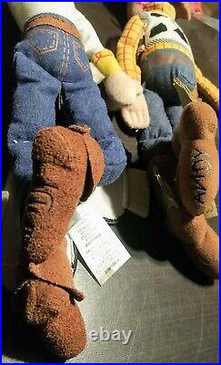 Disney Store Toy Story Woody & Jessie Fabric Dolls -READ