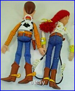 Disney Store Toy Story Woody Jessie Talking Doll Plush 15 Pull String No Hat