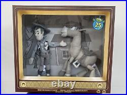 Disney Store Woody & Bullseye Plush Set Toy Story 25th Anni. Limited Release NIB