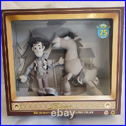 Disney Store Woody & Bullseye Plush Set Toy Story 25th Anniversary
