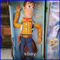 Disney TOY STORY Bundle Talking Woody & Bo Peep Cartoon Collector Figure Dolls