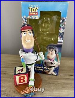 Disney TOY STORY Buzz Lightyear & Woody CLEVELAND INDIANS Bobblehead Set NIB