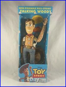 Disney Talking Woody Toy Story Pull String Thinkway 1995/96 NEW in Box #62943
