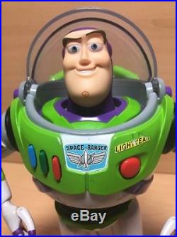 Disney Thinkway Toy Story Interactive Talking Buzz Lightyear & Woody Doll Figure
