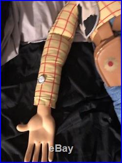 Disney Thinkway Woody 48Tall Lifesize Doll Toy Story Woody-No Hat Or Boots-RARE