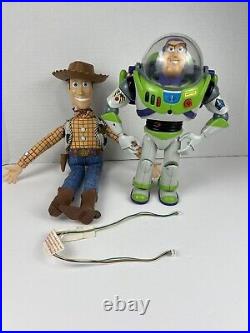 Disney Toy Story 2 BUZZ Woody Interactive Ultimate Talking Figures With Box Used