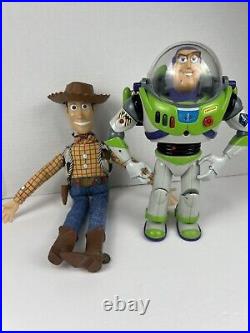 Disney Toy Story 2 BUZZ Woody Interactive Ultimate Talking Figures With Box Used