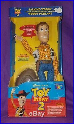 Disney Toy Story 2 Push Button Talking Woody 11 Doll Figure Rare New