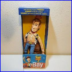 Disney Toy Story 2 Sheriff Woody Pull String Talking Action Figure Doll 16'