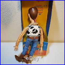 Disney Toy Story 2 Sheriff Woody Pull String Talking Action Figure Doll 16'