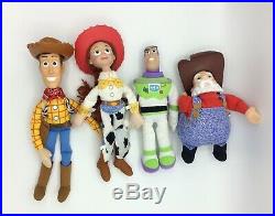 Disney Toy Story 2 Star Bean Doll Lot Stinky Pete Prospector Buzz Woody Jessie