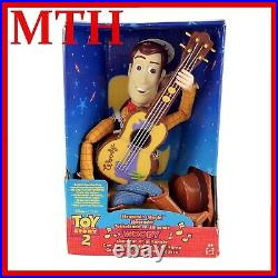 Disney Toy Story 2 Strummin Singing Sheriff Woody 17 Guitar 1999 Mattel READ