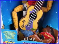 Disney Toy Story 2 Strummin Singing Sheriff Woody 17 Guitar 1999 Mattel VGC