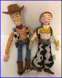 Disney Toy Story 2 WOODY & JESSIE Interactive Buddies Dolls Thinkway Talking