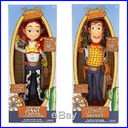 Disney Toy Story 3 Talking Woody and Jessie Dolls 16 NEW