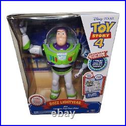 Disney Toy Story 4 Buzz Lightyear with Interactive Drop-Down Action Figure