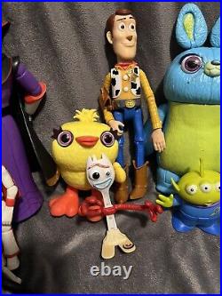 Disney Toy Story 4 Poseable Action Figures Buzz Woody Zurg Duke Forky Lot of 9