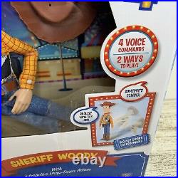 Disney Toy Story 4 Sheriff Woody Interactive Drop Down Action Figure Doll
