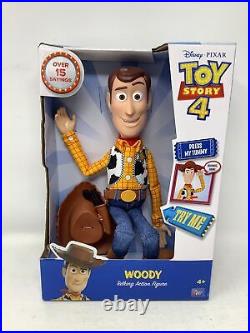 Disney Toy Story 4 Sheriff Woody- talking Action Figure plush Doll New in box