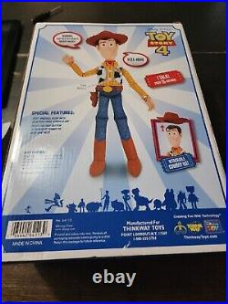 Disney Toy Story 4 Sheriff Woody- talking Action Figure plush Doll New in box