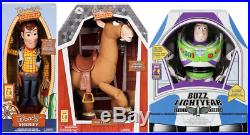 Disney Toy Story 4 TalKing Woody BUZZ & Bullseye NEW! FREE SHIPPING