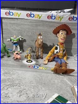 Disney Toy Story 4 Woody Pull String Talking 16 Doll withHat WORKS With Friends