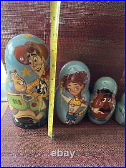 Disney Toy Story Buzz And Woody Russian Nesting Dolls Nearly 9