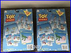 Disney Toy Story Buzz Lightyear Karate Chop AND Flying Rocket Action Figures NIB