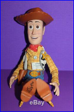 Disney Toy Story Fire Fightin Talking Woody Doll & Cowboy Hat
