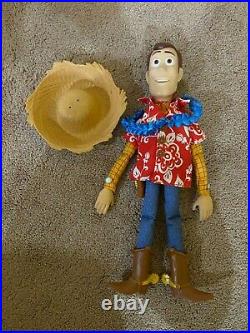 Disney Toy Story Hawaiian Vacation Woody Plush Doll (Talks)