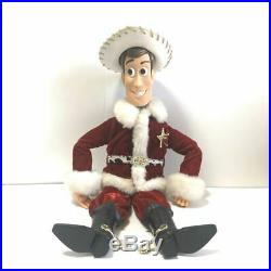 Disney Toy Story Holiday Hero series Woody Santa Claus Doll Figure 1999 mascot