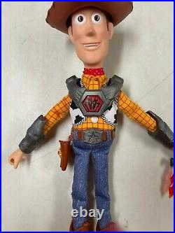 Disney Toy Story Movie Battle Armor Pullstring Talking Cowboy Woody Doll Rare