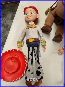 Disney Toy Story Movie Mega Lot Pullstring Jessie Woody Buzz Slinky Bullseye