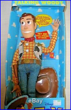 Disney Toy Story Original Pull-string Talking Woody Sheriff Poseable Doll NIB