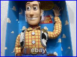 Disney Toy Story Orignial Pull String Talking Woody 1995 New In Box Thinkway