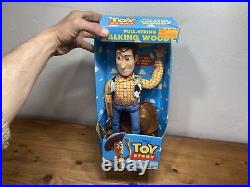 Disney Toy Story Orignial Pull String Talking Woody 1995 New In Box Thinkway