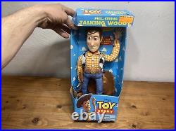 Disney Toy Story Orignial Pull String Talking Woody 1995 New In Box Thinkway