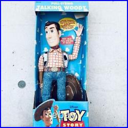Disney Toy Story PULL-STRING TALKING WOODY Official Figure early model 1995 USED