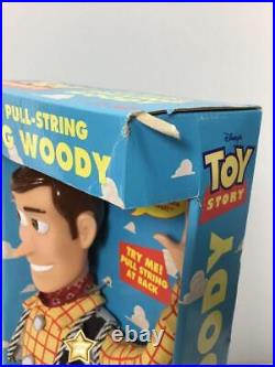 Disney Toy Story Poseable Pull-string Talking Woody Figure with Box Vintage Toy