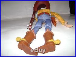 Disney Toy Story Pull String Sheriff Woody Talking Toy Plush Figure Guitar & Hat