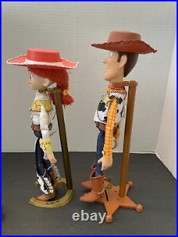 Disney Toy Story Pull String Talking Woody And Jessie With Bullseye