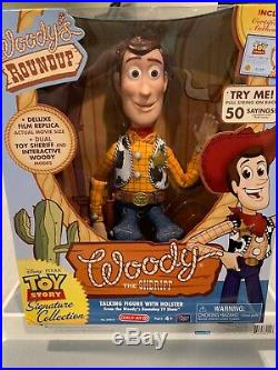 Disney Toy Story Roundup Doll Woody The Talking Sheriff 50 Sayings Exclusive Htf