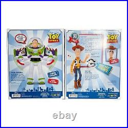 Disney Toy Story Sheriff Woody And Buzz Lightyear Talking Action Figure New