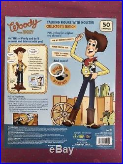 Disney Toy Story Signature Collection Talking Woody Deluxe Replica Doll Figure