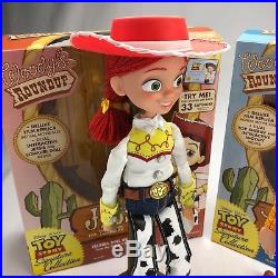 Disney Toy Story Signature Collection Woody and Jessie Deluxe Replica Doll Lot